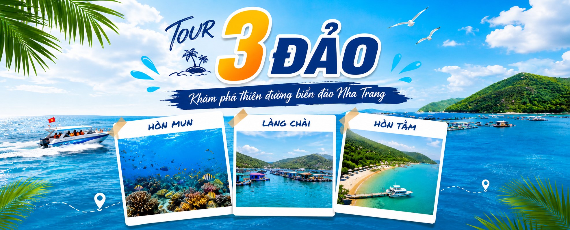Tour 3 đảo Nha Trang